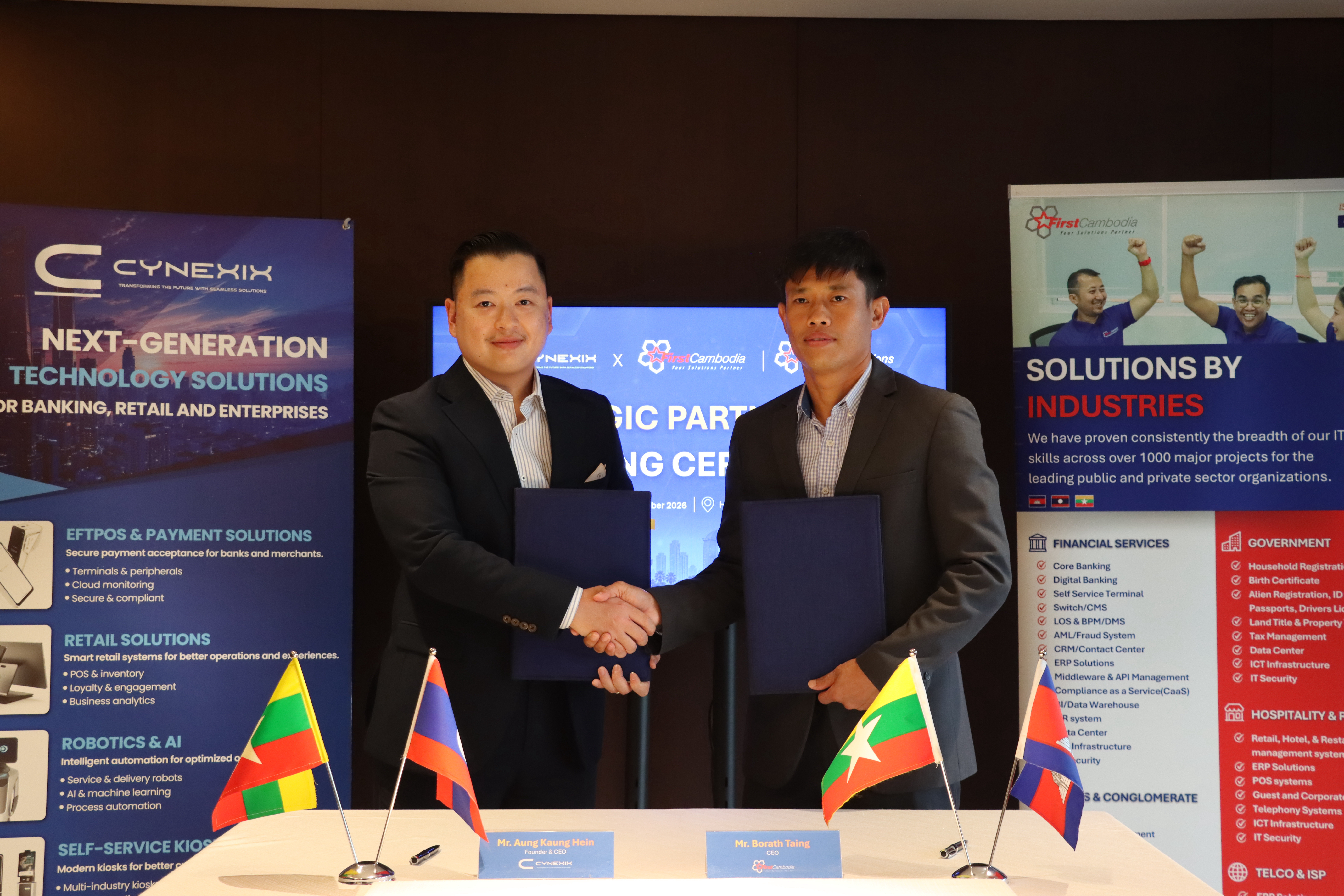 First Lao Solutions and First Cambodia Announce Strategic Partnerships with CYNEXIX
